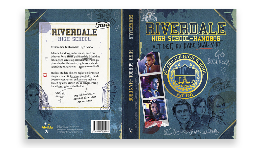 Riverdale håndbog coedition - dansk sats og omslags design BogGrafisk